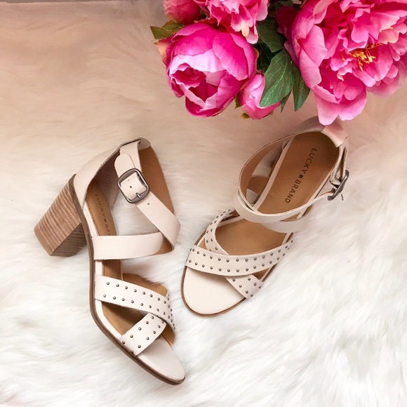 Lucky Brand Shoes - NWOT Lucky brand Kesey ankle strap stud block heel
